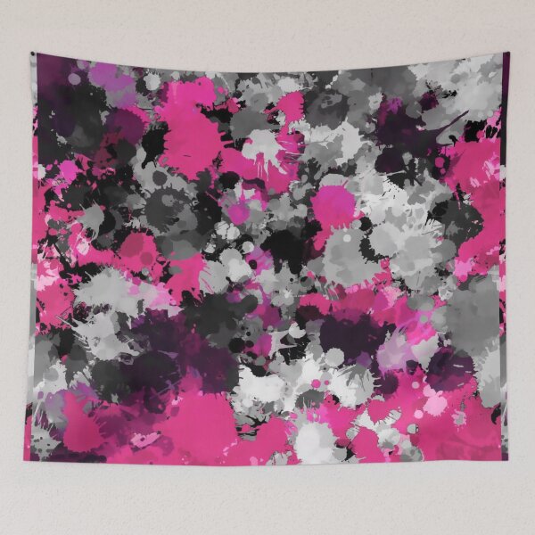Item preview, Pink and Grey Paint Splatter designed and sold by BigTexFunkadelic.