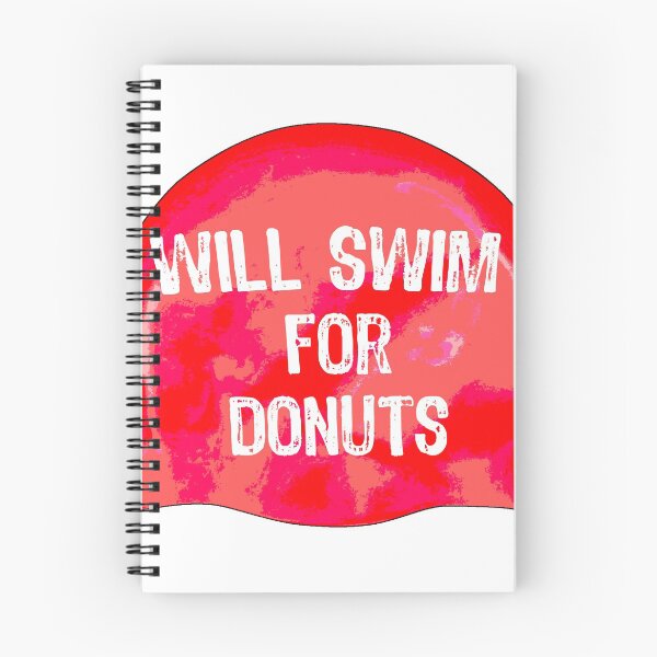 Item preview, Swim Cap "will swim for donuts" designed and sold by seamistdesign.