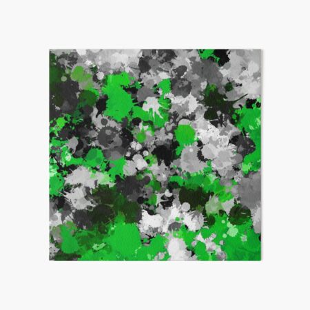 Dark Green and Yellow Paint Splatter Art Board Print for Sale by  BigTexFunk