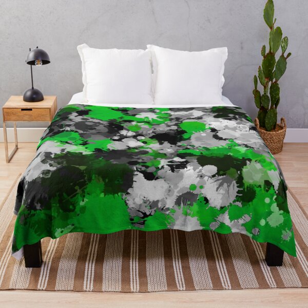 Item preview, Green and Grey Paint Splatter designed and sold by BigTexFunkadelic.