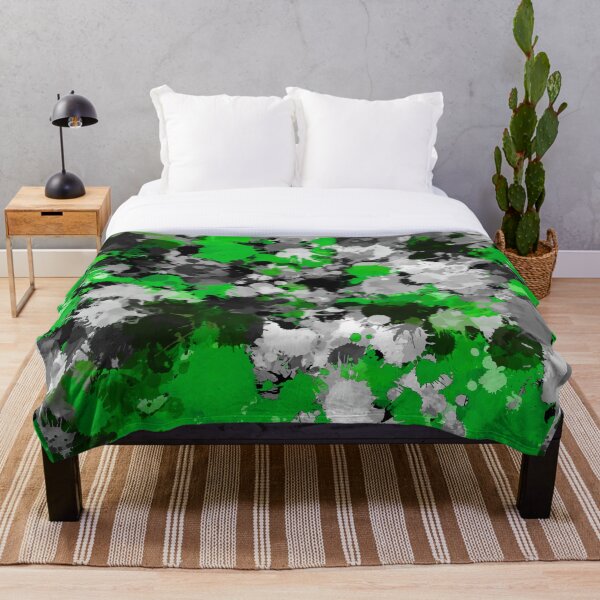 Item preview, Green and Grey Paint Splatter designed and sold by BigTexFunkadelic.