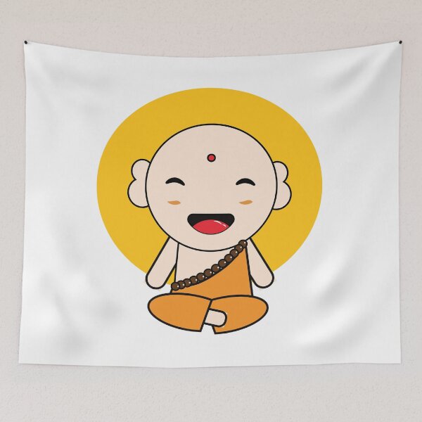 Item preview, Buddhist monk t-shirt designed and sold by KARTICK DUTTA.