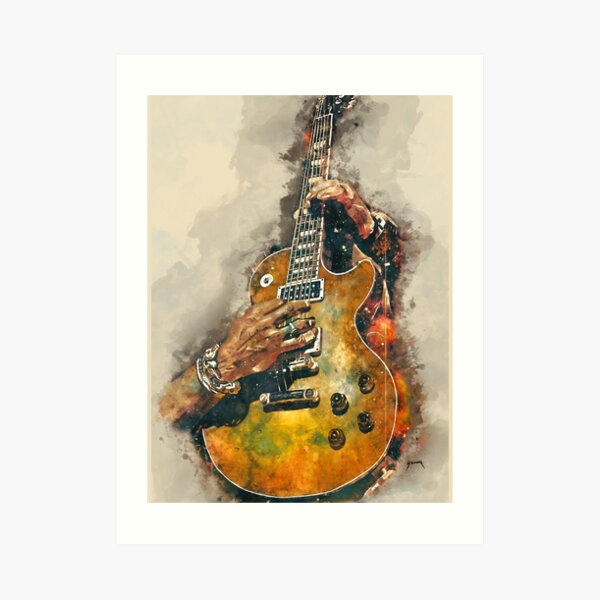 "Slash's Electric Guitar" Art Print For Sale By Popcultposters1 | Redbubble