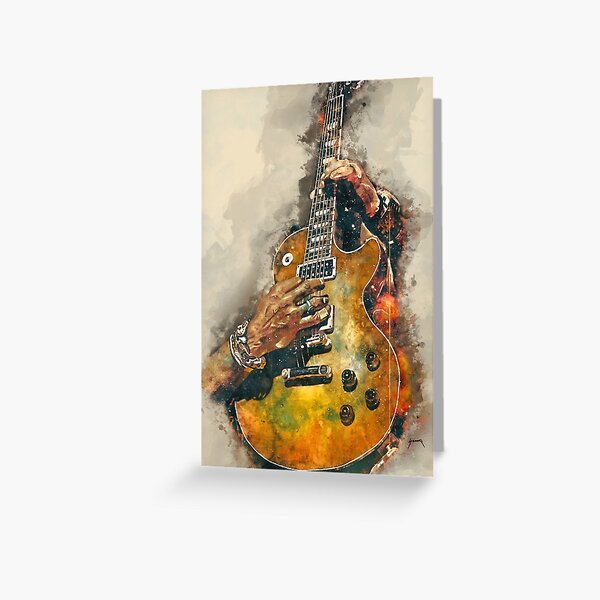 Slash's electric guitar Greeting Card