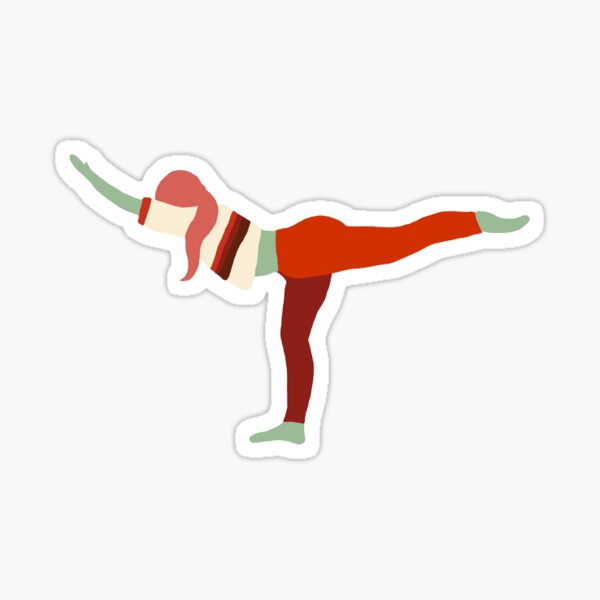 Yoga Warrior 3 Sticker