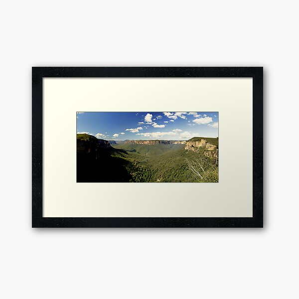 Govett's Leap, Blue Mountains, NSW. Framed Art Print