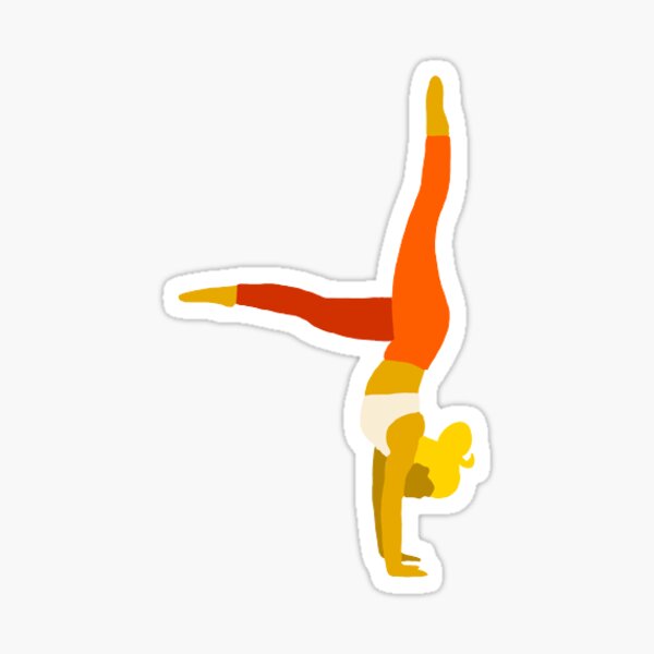 Yoga Girl Handstand Sticker