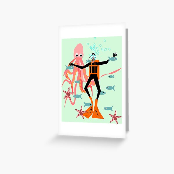 Item preview, Scuba Diving! designed and sold by krisevansart.