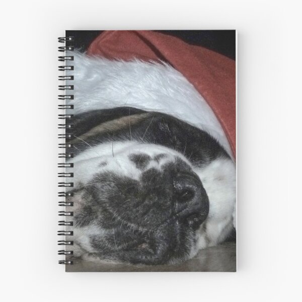 Item preview, Sleeping Christmas Saint Bernard dog designed and sold by HaleyRedshaw.