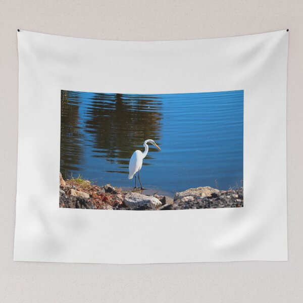 Item preview, Egret At The Rocks designed and sold by Cynthia48.