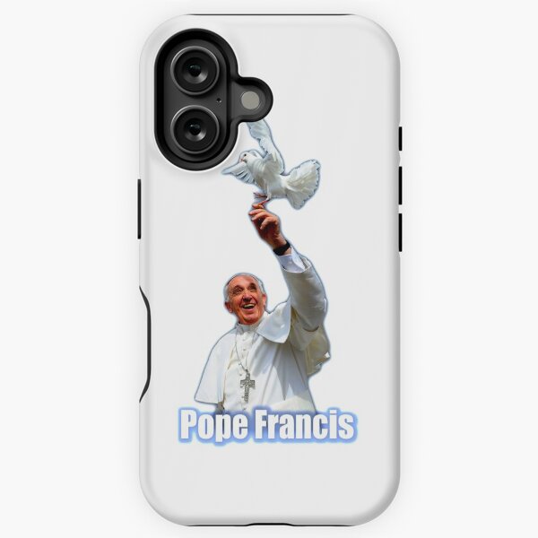 Item preview, Pope Francis 2015 with doves white background designed and sold by JoeReiddesigns.