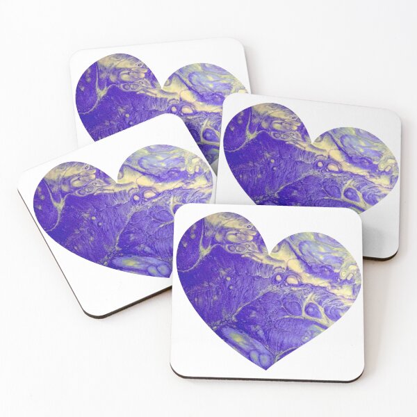 Item preview, Purple and Gold Heart designed and sold by PaintedbyCarol.