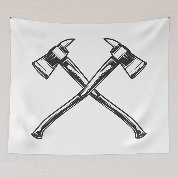 Item preview, Firefighter Crossed Axes Emblem designed and sold by DouglasB.