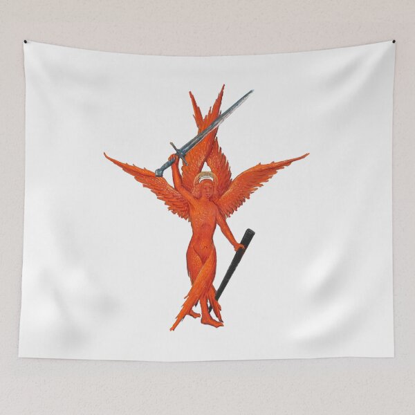 Item preview, Flaming Crimson Seraphim with Sword & Scabbard designed and sold by emovendo.