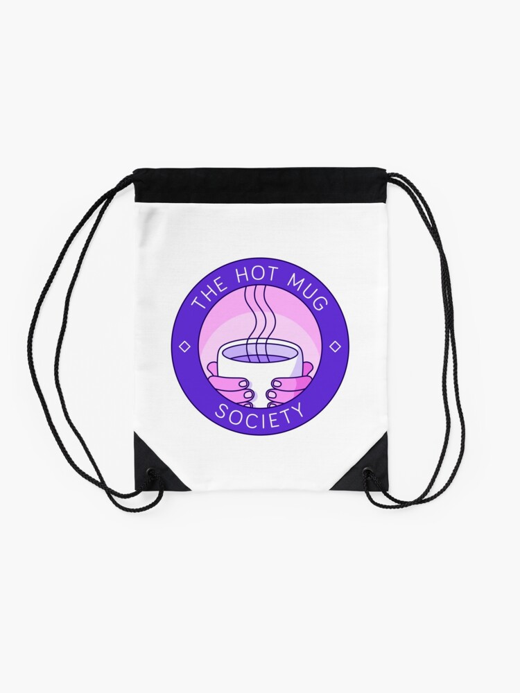 Alternate view of The Hot Mug Society Drawstring Bag