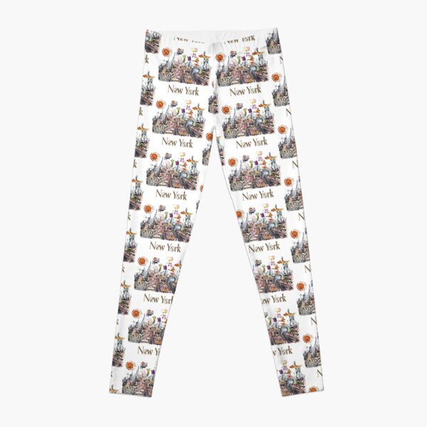 Pop Art New York City Surreal City Life Leggings