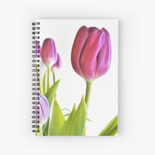 Pretty Purple Tulips Spiral Notebook