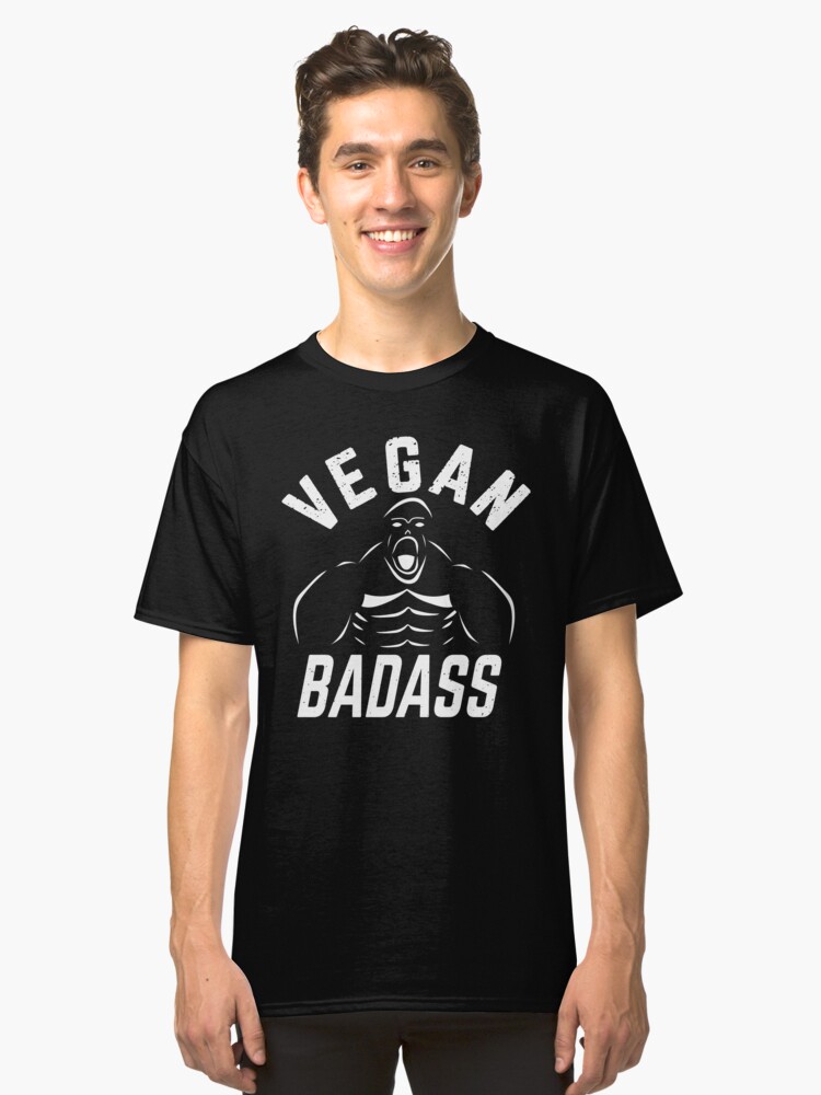 Alternate view of Vegan Badass Gorilla Game Changers Classic T-Shirt