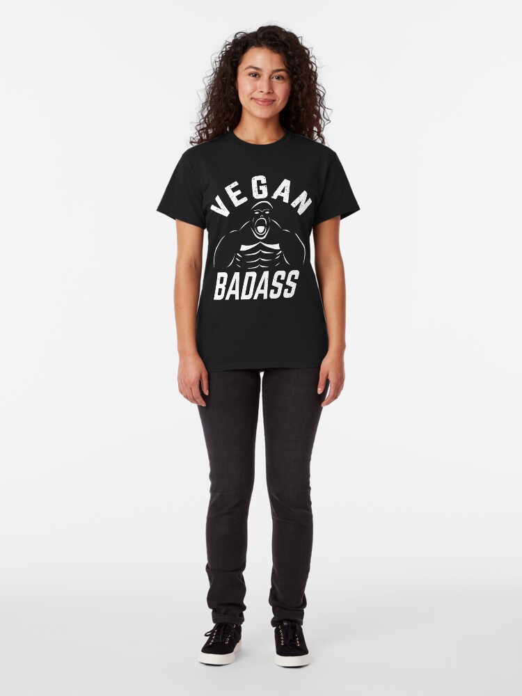 Alternate view of Vegan Badass Gorilla Game Changers Classic T-Shirt