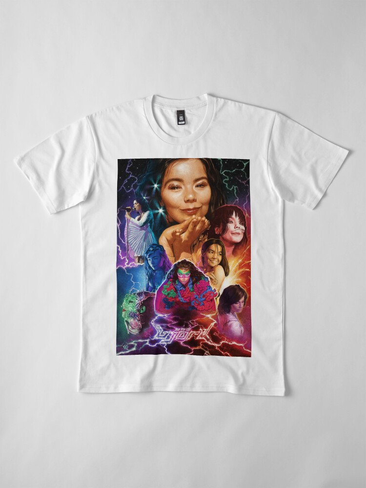 Thumbnail 4 of 6, Premium T-Shirt, Björk Illustrated Poster designed and sold by WolfgangLeBlanc.