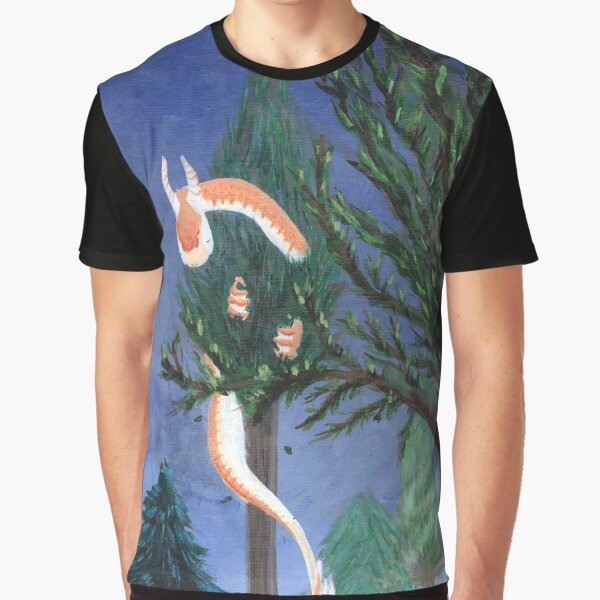 Orange Dragon in a Tree Graphic T-Shirt