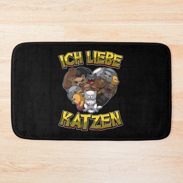Item preview, Ich Liebe Katzen - Herz mit Katzen designed and sold by anziehend.