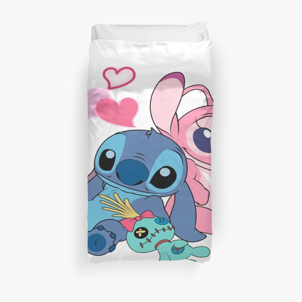 "stitch and angel" Duvet Cover by juliochaney Redbubble
