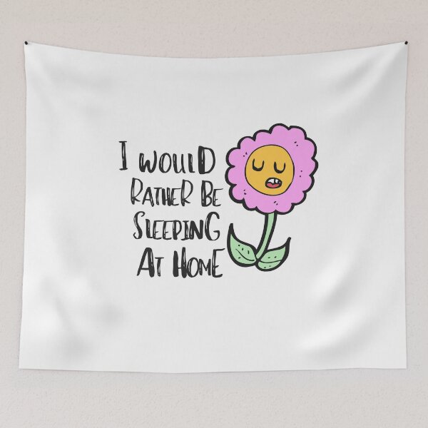 Item preview, Sleeping at Home Depression Mental Health Cute Funny Gift Sarcastic Happy Fun Introvert Awkward Geek Hipster Silly Inspirational Motivational Birthday Present designed and sold by EpsilonEridani.