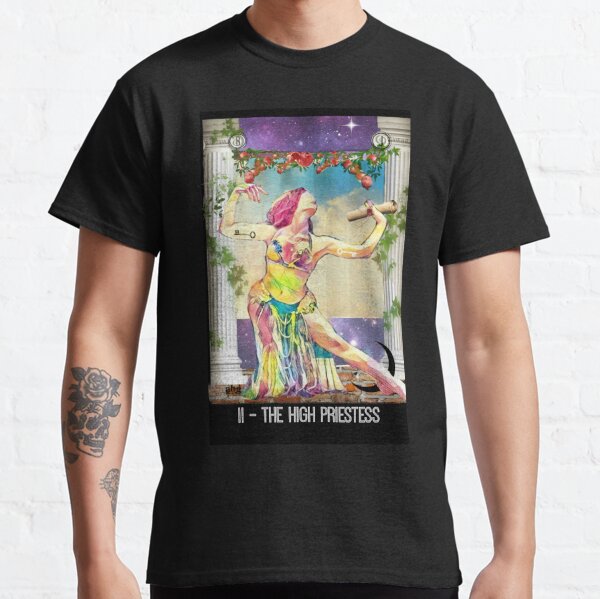 Tarot Card High Priestess Card Witch T-shirt Tarot Shirt by Minerva Tarot