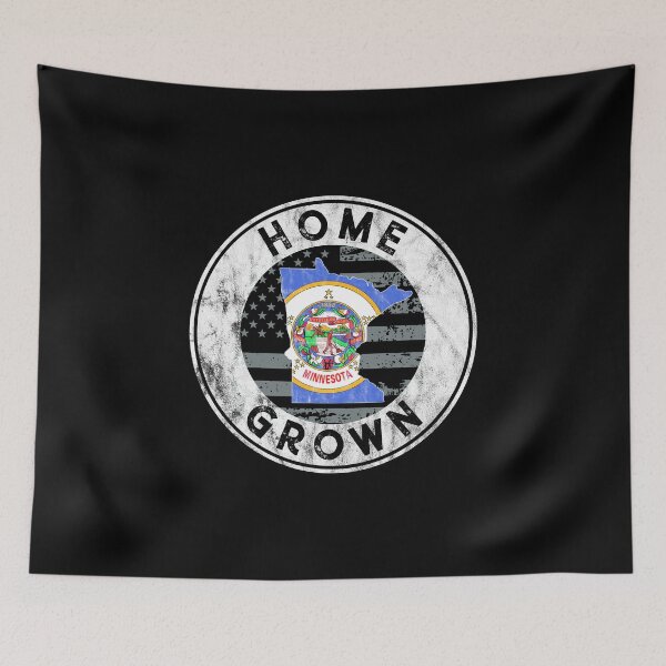 Item preview, Minnesota Native Quote Home Grown State American Flag Pride  designed and sold by CreatedByHeidi.