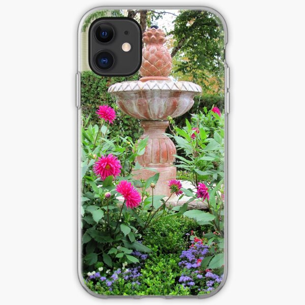 Gorgeous Garden Fountain iPhone Soft Case