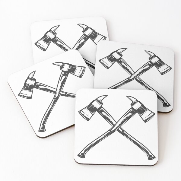 Item preview, Firefighter Crossed Axes Emblem designed and sold by DouglasB.
