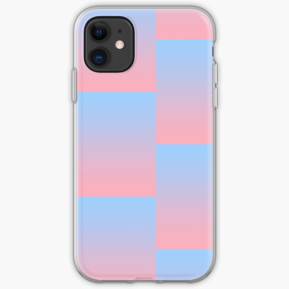 Girls Women Pink And Blue Iphone Case Cover By Sassyclassyme Redbubble