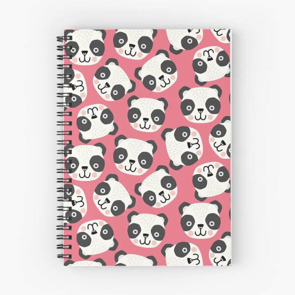 Item preview, Happy scandi pandas on bright pink designed and sold by Handypanda.