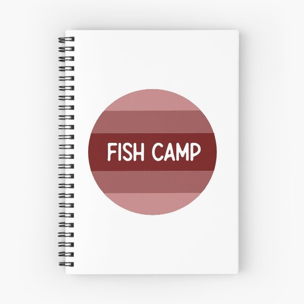 Item preview, circle maroon fish camp designed and sold by brooke-rebe.