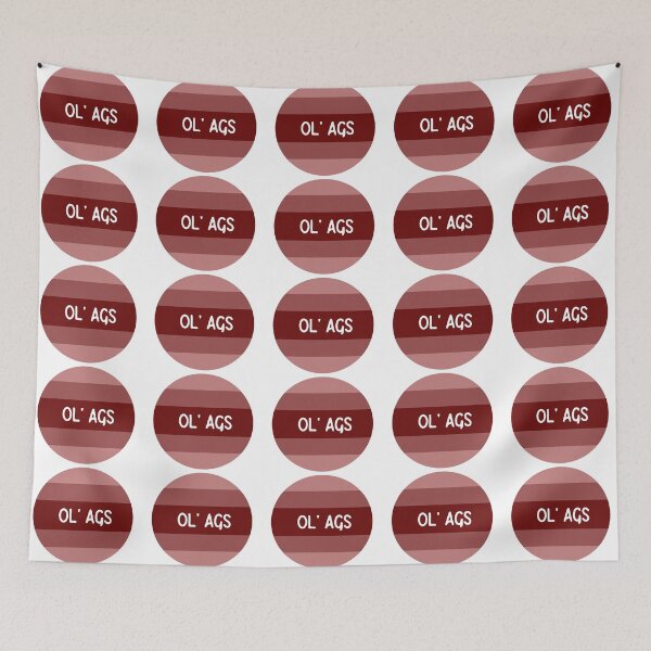 Item preview, circle maroon ol ags designed and sold by brooke-rebe.