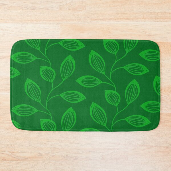 Item preview, Climbing Vine Leaves In Deep Lime On Green designed and sold by taiche.