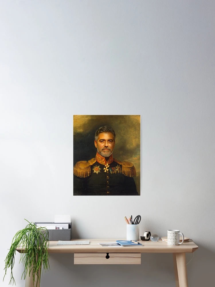 Thumbnail 2 of 3, Poster, George Clooney - replaceface designed and sold by replaceface.