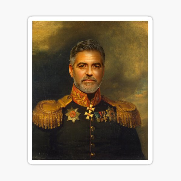 Item preview, George Clooney - replaceface designed and sold by replaceface.