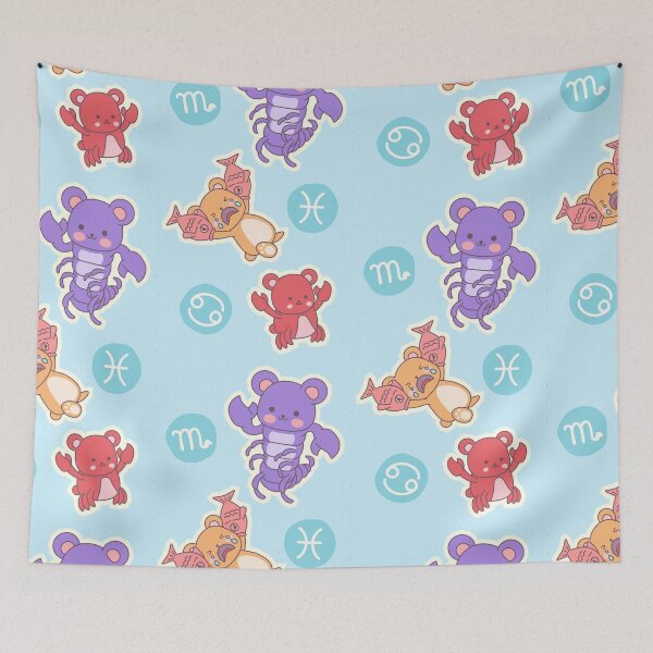Item preview, Water Signs Astrology Kawaii designed and sold by Dr. Aya.