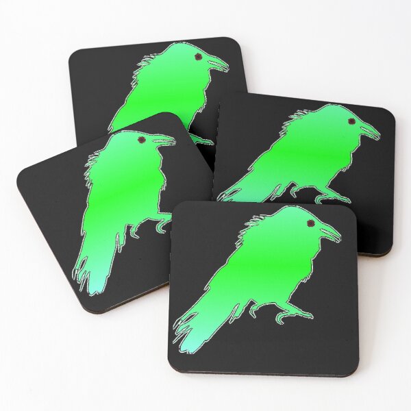 Item preview, Green gradient crow  designed and sold by tetibright.