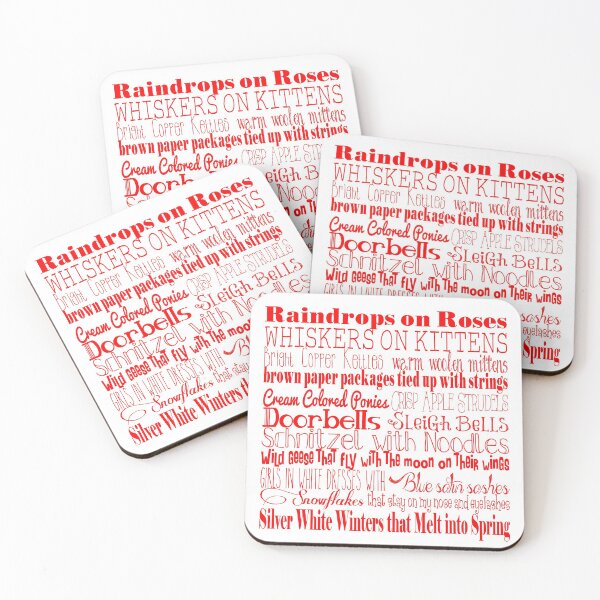 Item preview, My Favorite Things - White with Red Text designed and sold by PeppermintCreek.