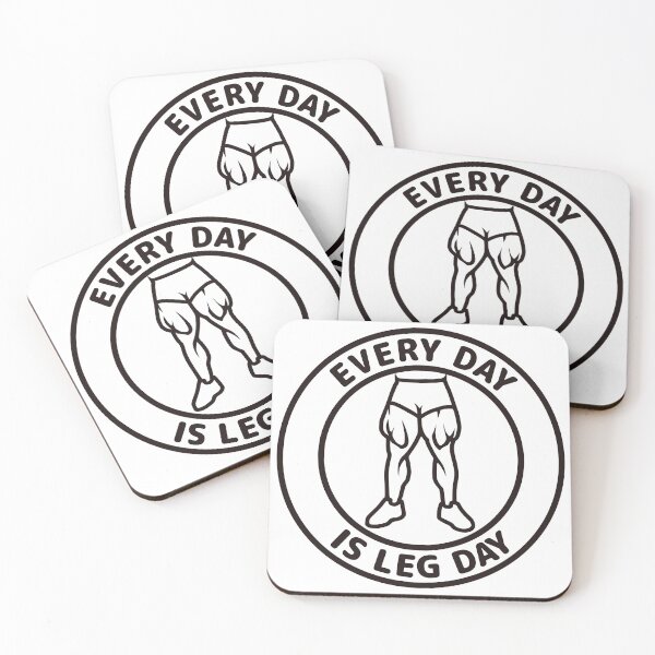 Item preview, EVERY DAY IS LEG DAY (black) designed and sold by HFYD.
