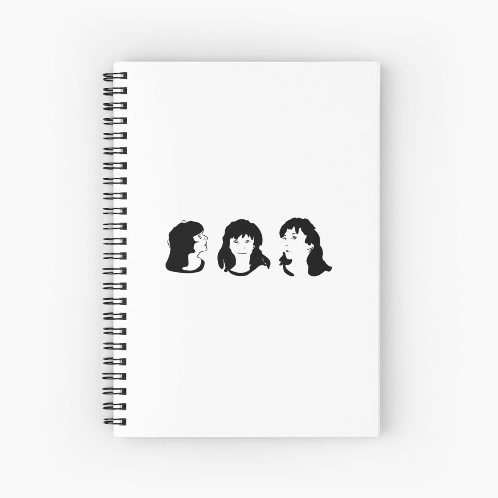 Triptych 3 faces (spiral notebook) Spiral Notebook