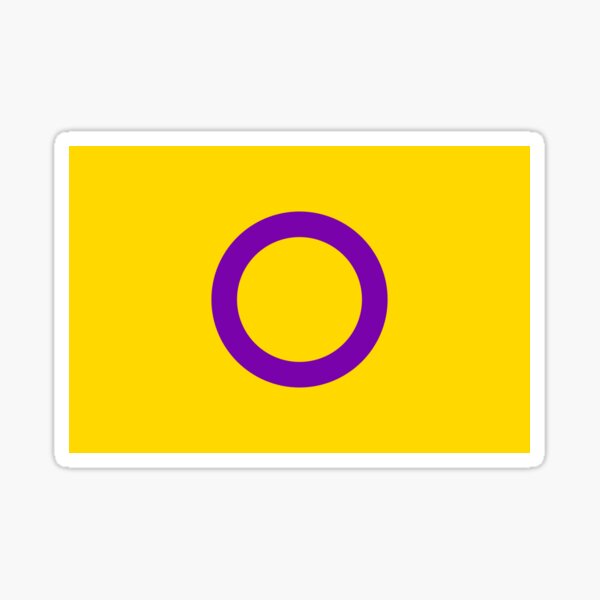 Intersex Flag / Intersex flag Sticker