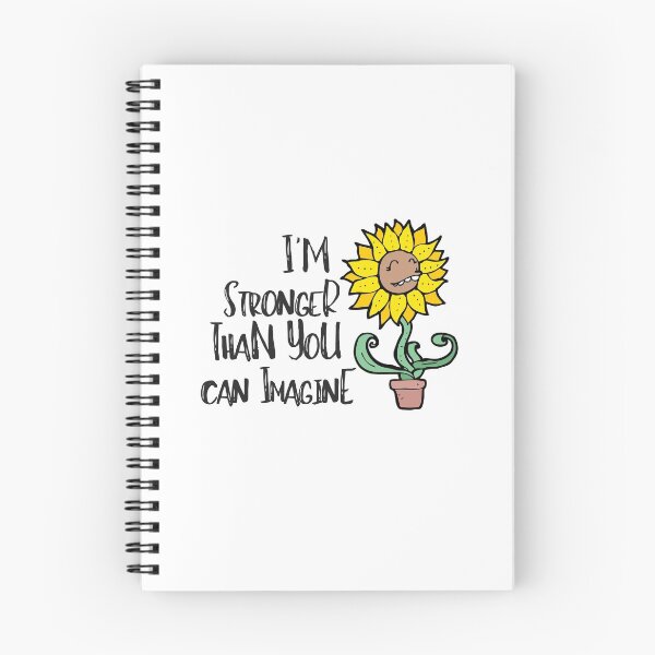 Item preview, Stronger Sunflower Depression Mental Health Cute Funny Gift Sarcastic Happy Fun Introvert Awkward Geek Hipster Silly Inspirational Motivational Birthday Present designed and sold by EpsilonEridani.