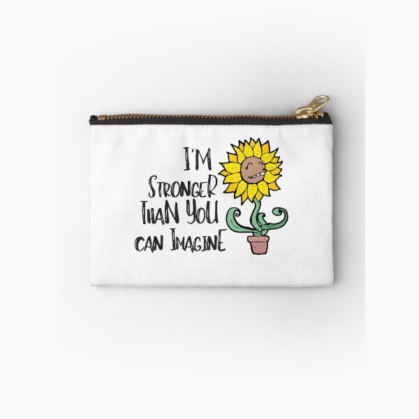 Item preview, Stronger Sunflower Depression Mental Health Cute Funny Gift Sarcastic Happy Fun Introvert Awkward Geek Hipster Silly Inspirational Motivational Birthday Present designed and sold by EpsilonEridani.