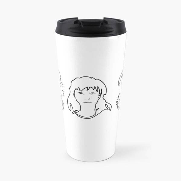 Triptych 3 faces outline (travel mug) Travel Mug