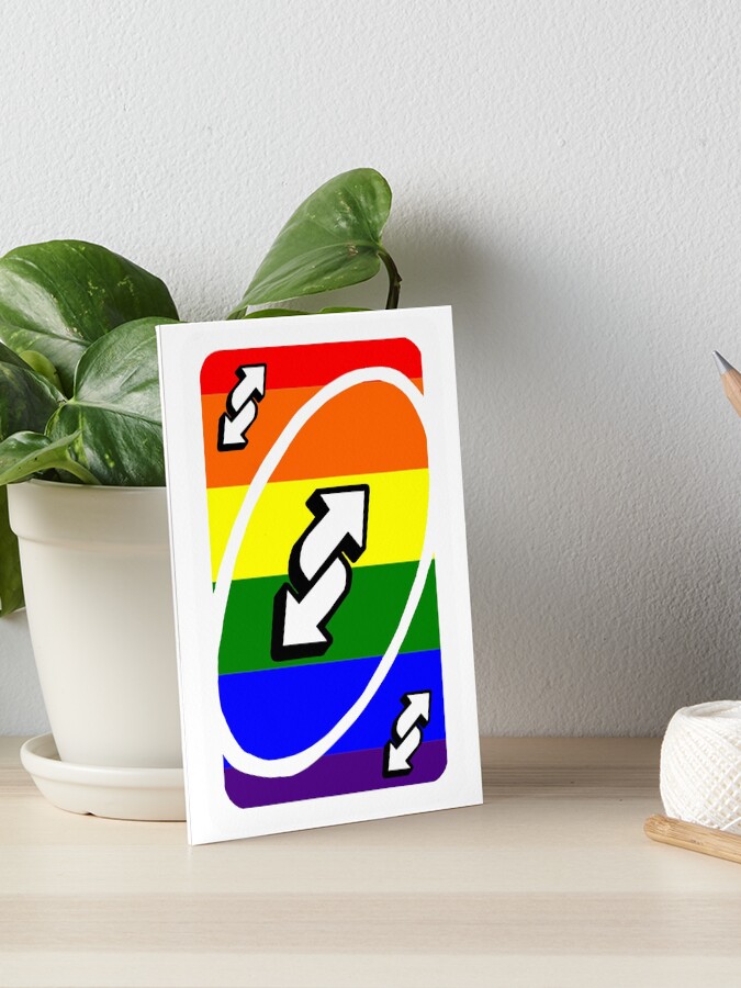 Pride Uno Reverse card Art Board Print for Sale by Bumble-Buzzing