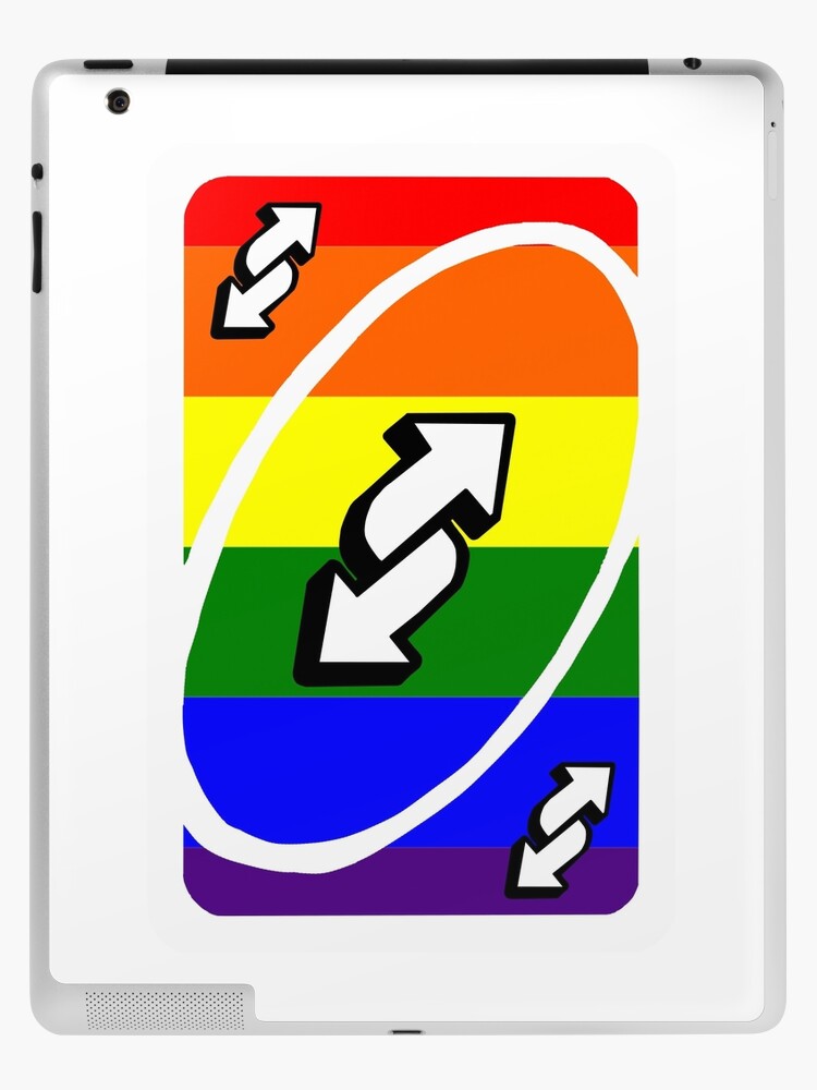 genderfluid pride uno reverse card | iPad Case & Skin